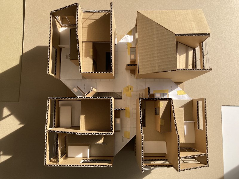 集合住宅2Fの内観模型